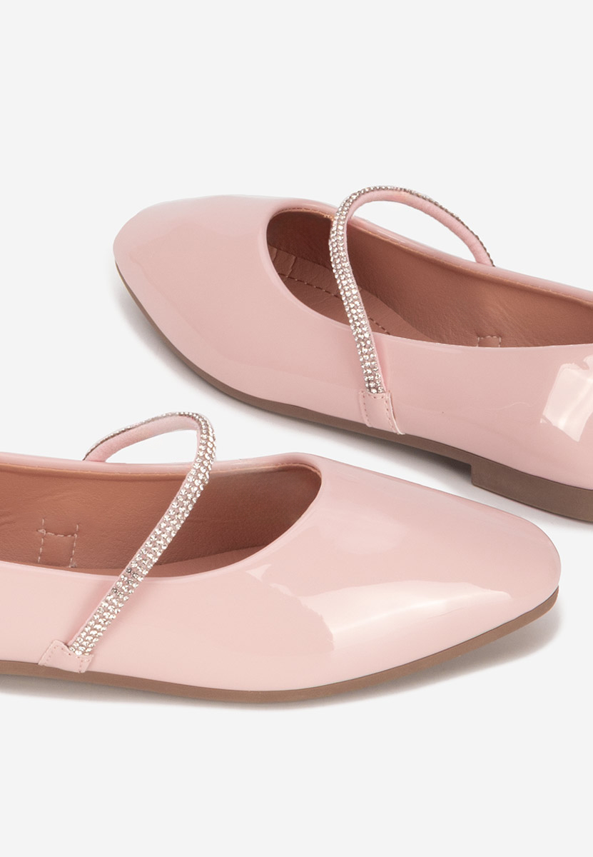 Elissea rózsaszín pántos balerina cipő