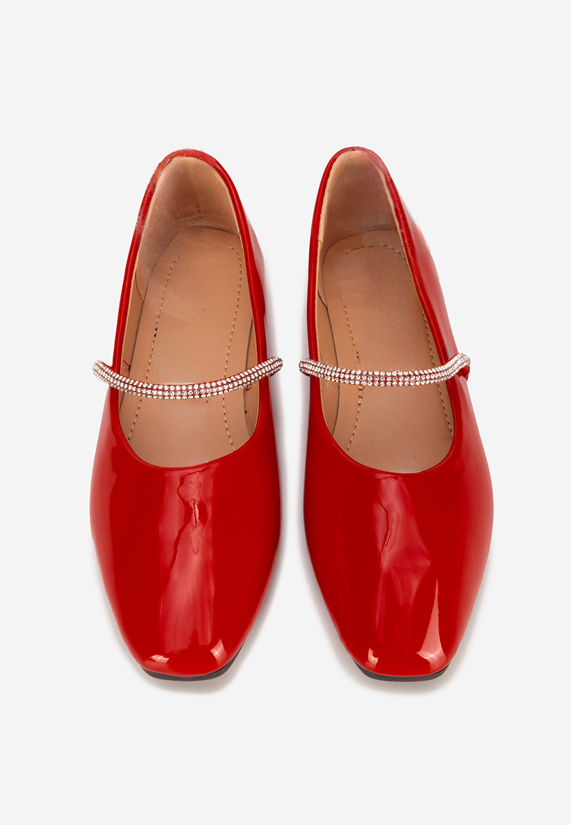 Elissea piros pántos balerina cipő