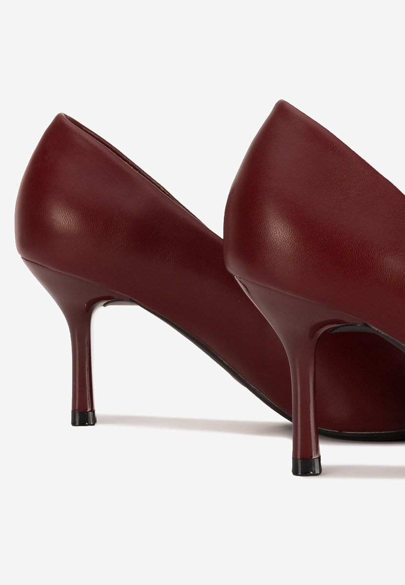 Cecinia borvörös tűsarkú cipő 