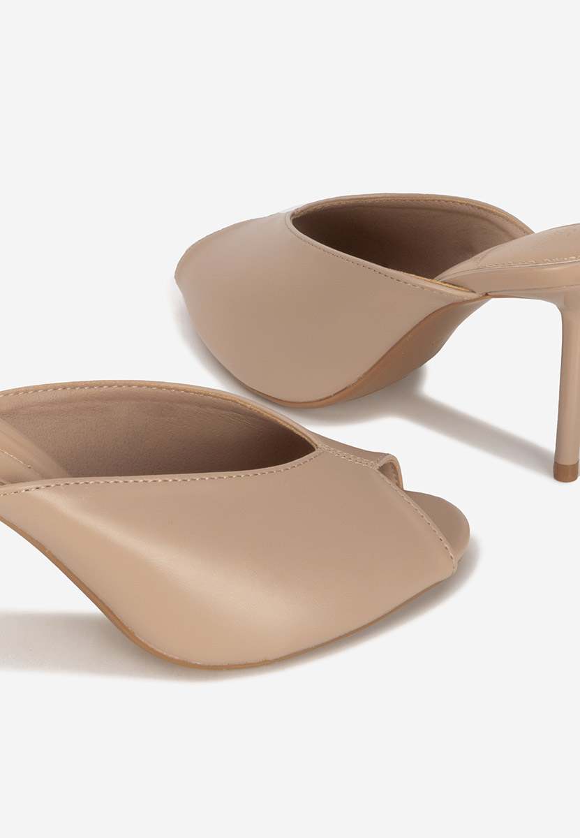 Sidina khaki magassarkú papucs