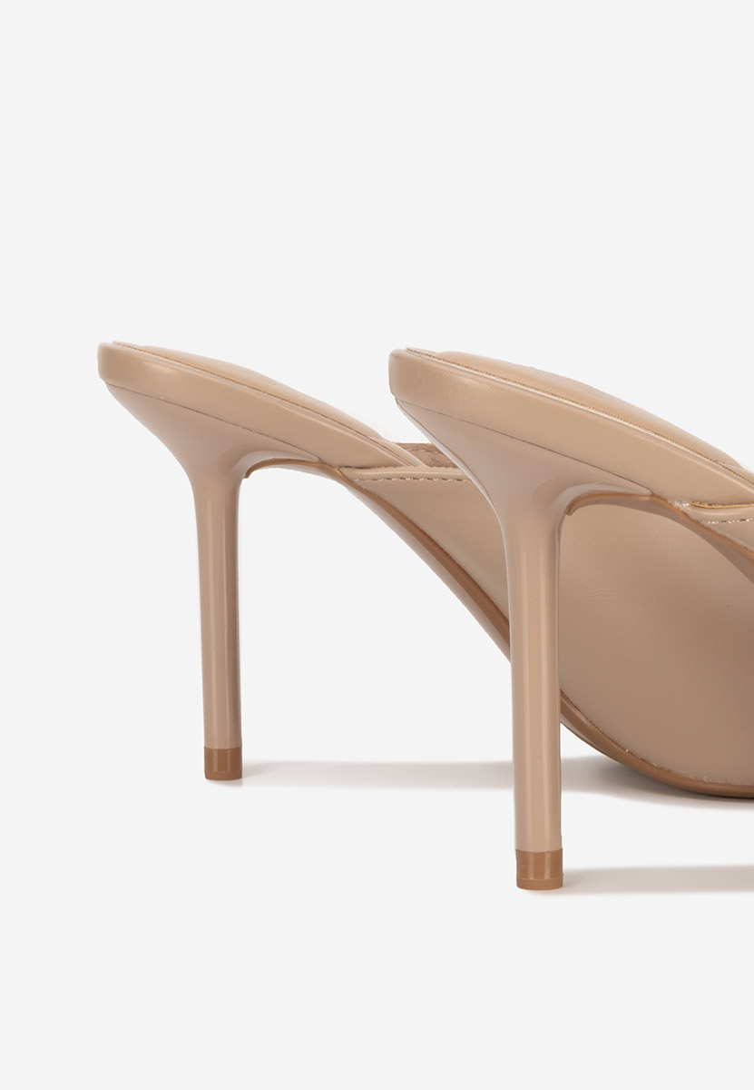 Sidina khaki magassarkú papucs