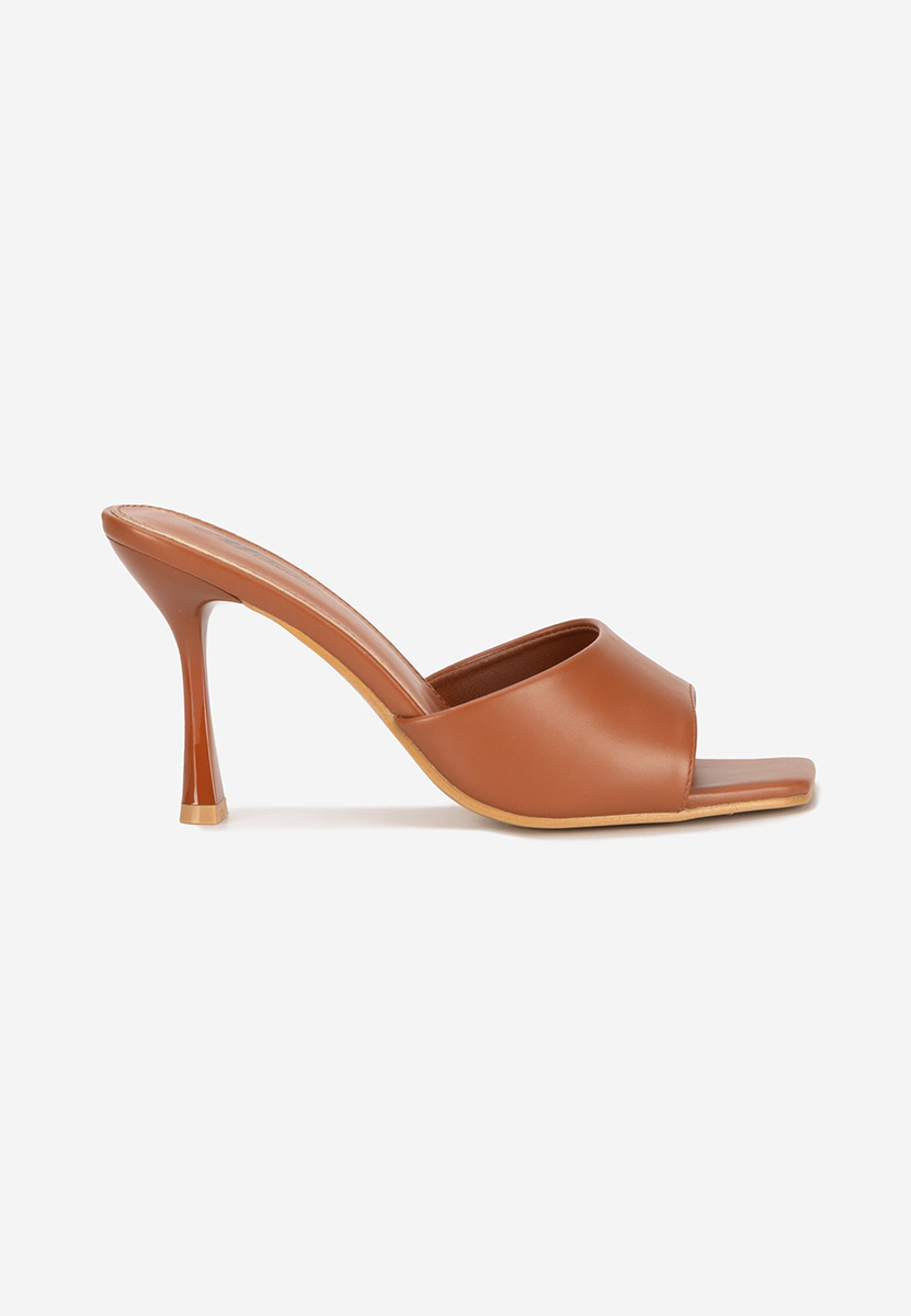 Eliseia v2 camel magassarkú papucs