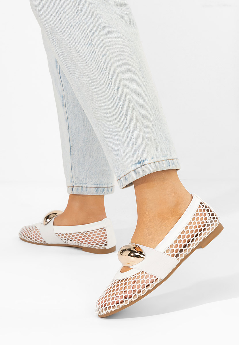 Fabiama fehér balerina cipő