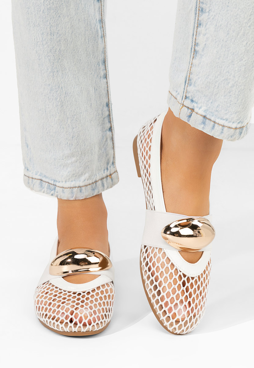 Fabiama fehér balerina cipő