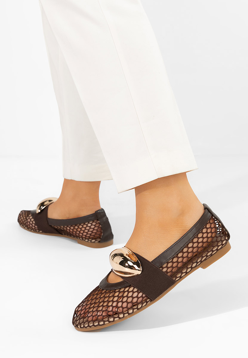 Fabiama barna balerina cipő