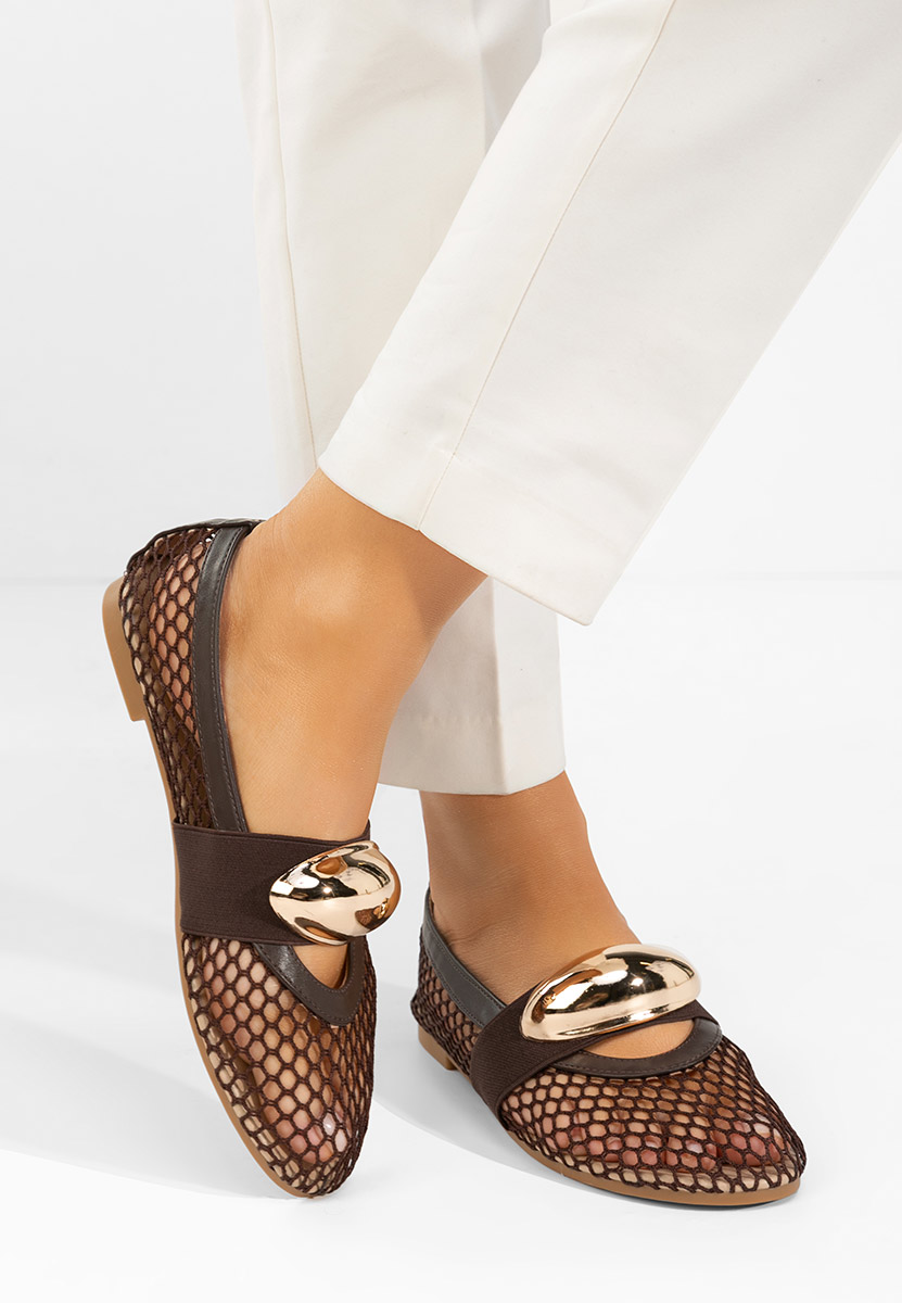 Fabiama barna balerina cipő