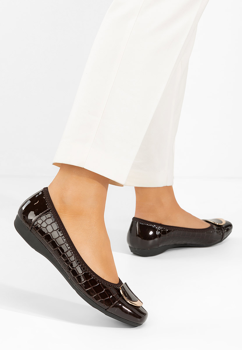 Denosia barna elegáns balerina 