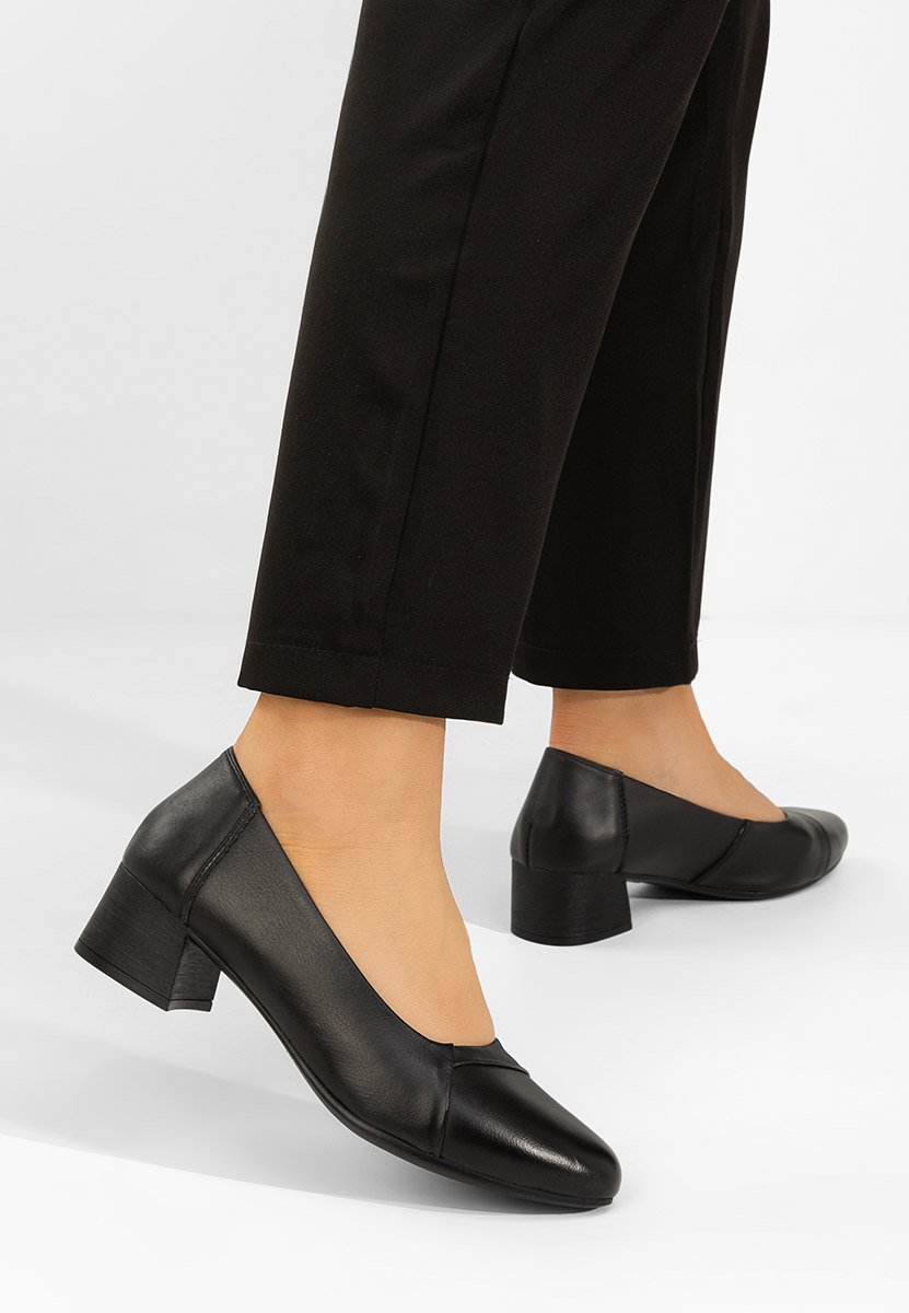 Giulieta fekete bőr cipő