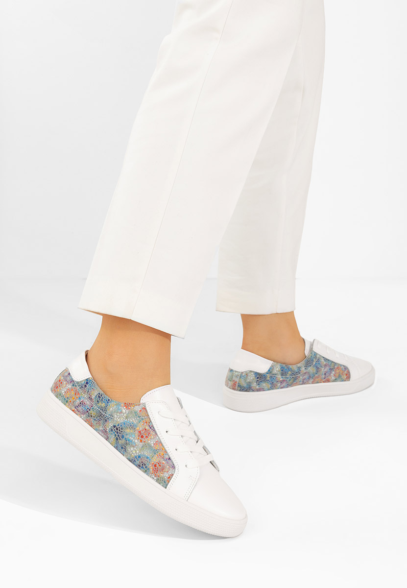 Florinela v3 fehér női bőr sneaker