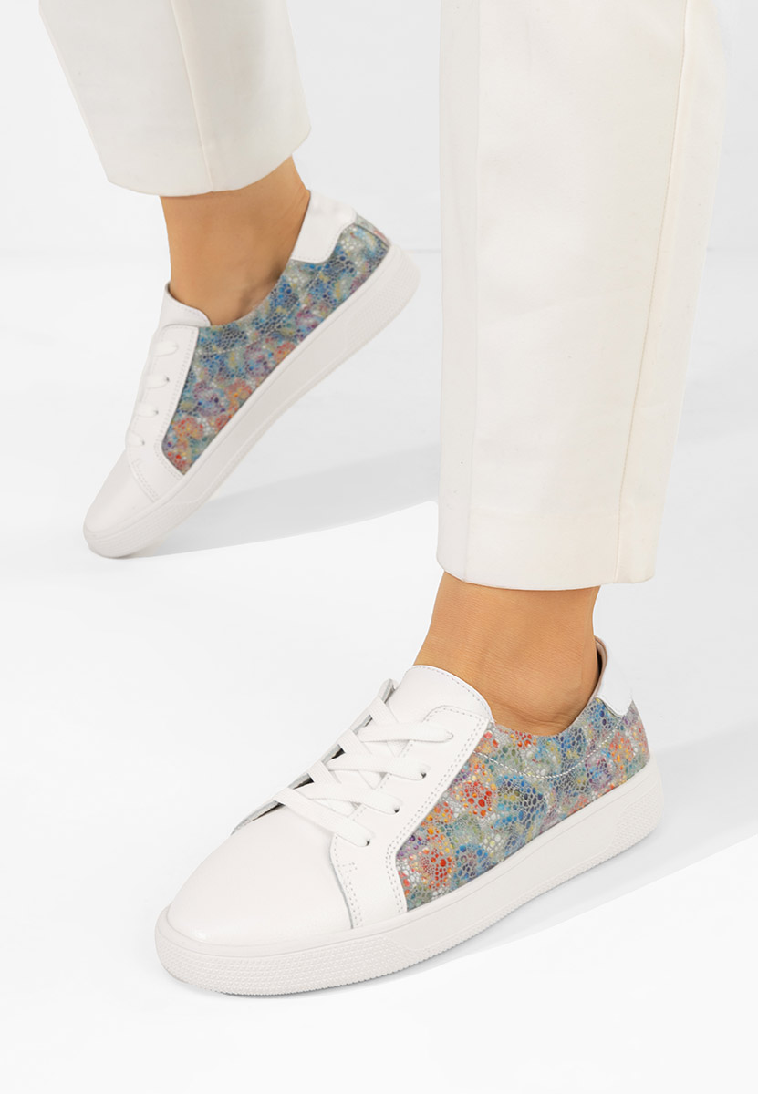Florinela v3 fehér női bőr sneaker