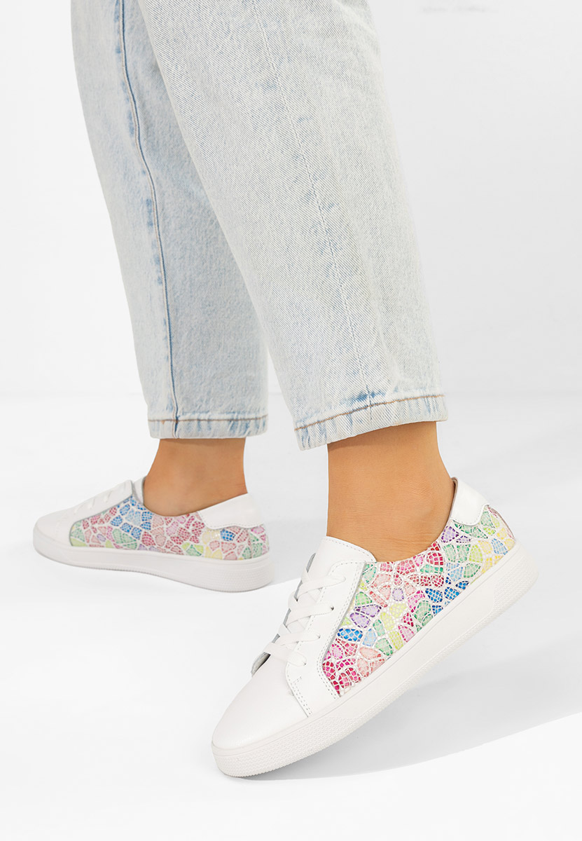 Florinela v2 fehér női bőr sneaker