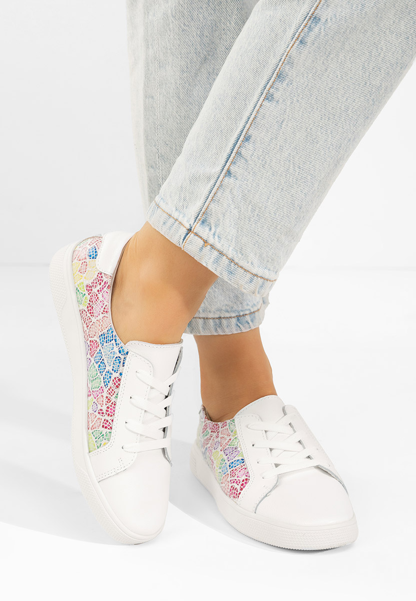 Florinela v2 fehér női bőr sneaker