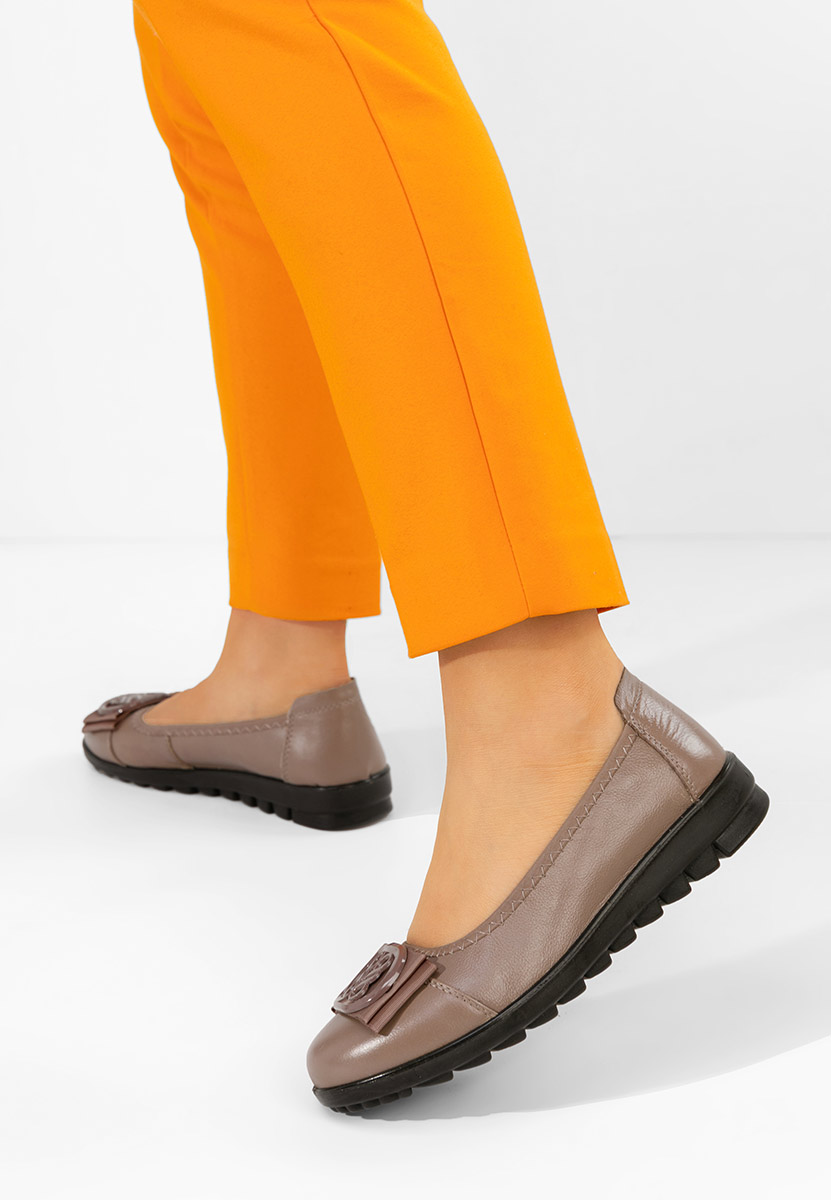 Demarisa v2 barna bőr balerina