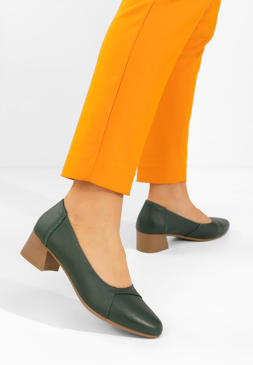 Giulieta zöld bőr cipő