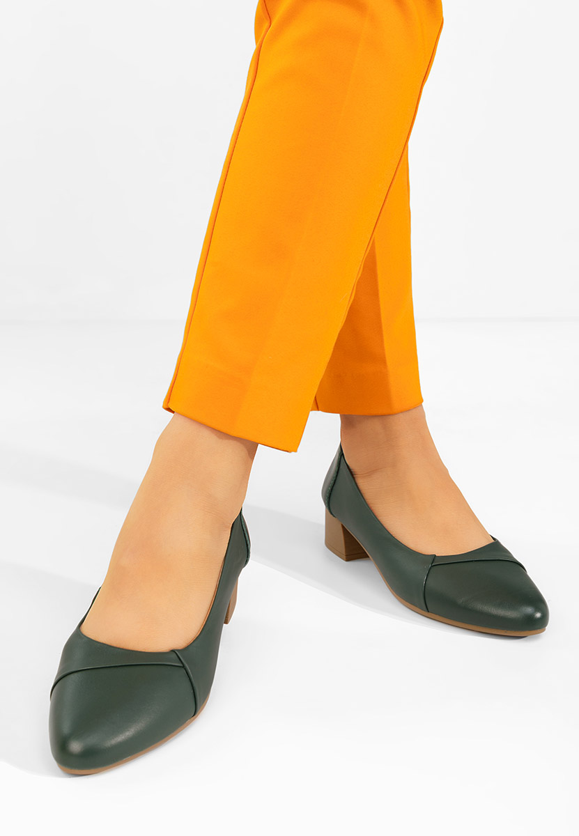 Giulieta zöld bőr cipő