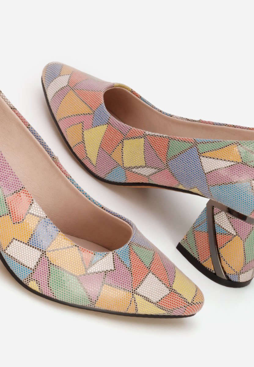 Esperanta sokszínü bőr félcipő