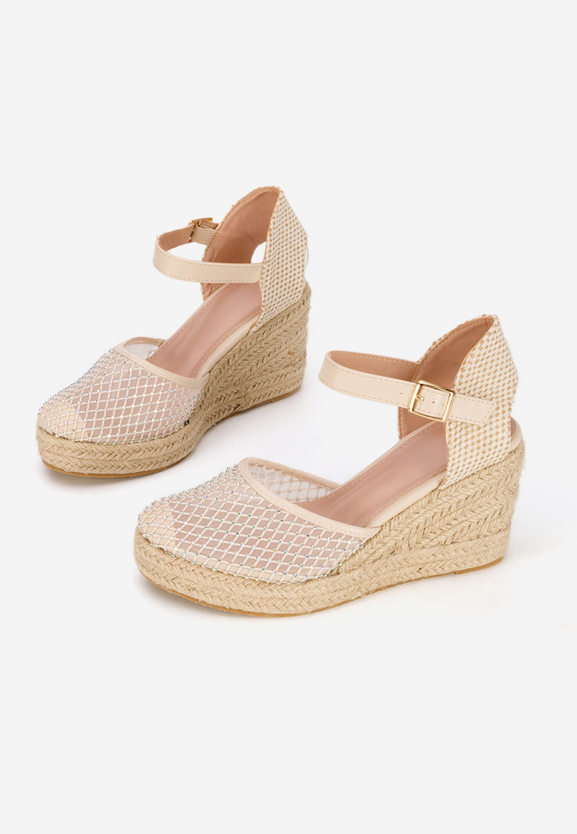 Racelia bézs espadrilles szandál
