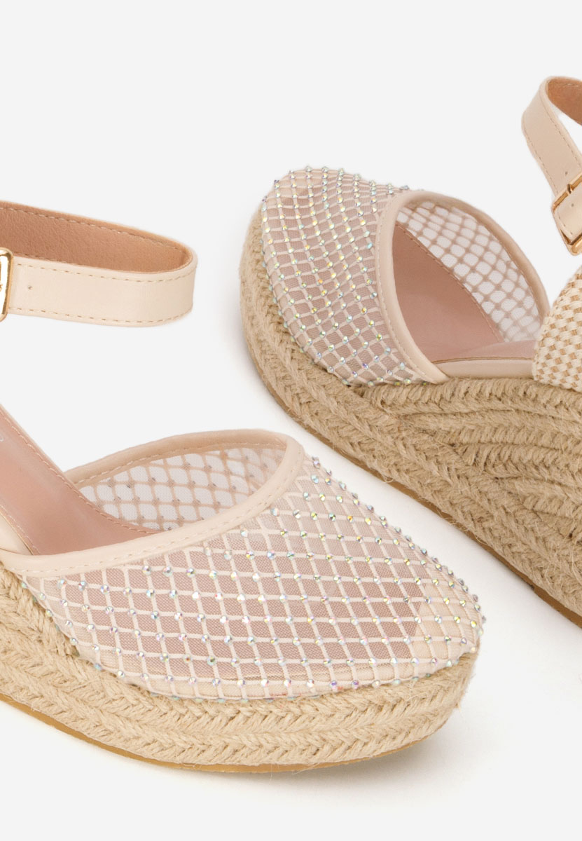 Racelia bézs espadrilles szandál