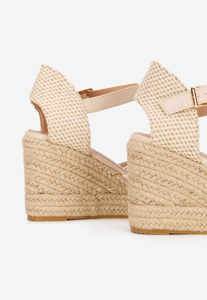 Racelia bézs espadrilles szandál