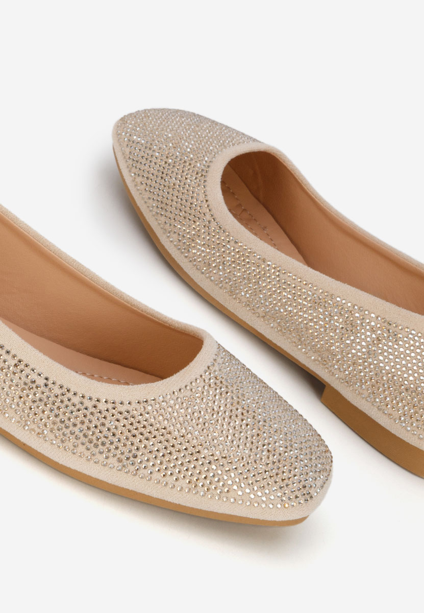 Jeffery bézs elegáns balerina 