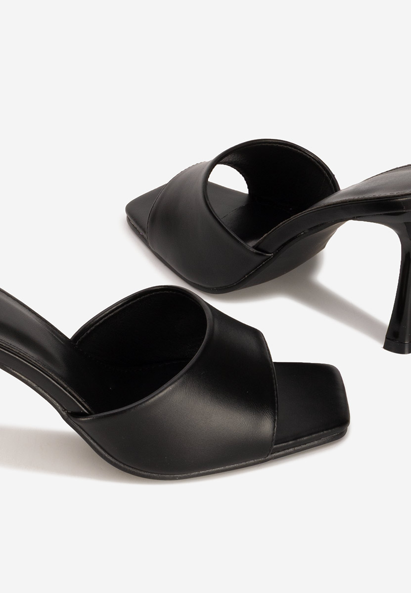 Eliseia v2 fekete magassarkú papucs