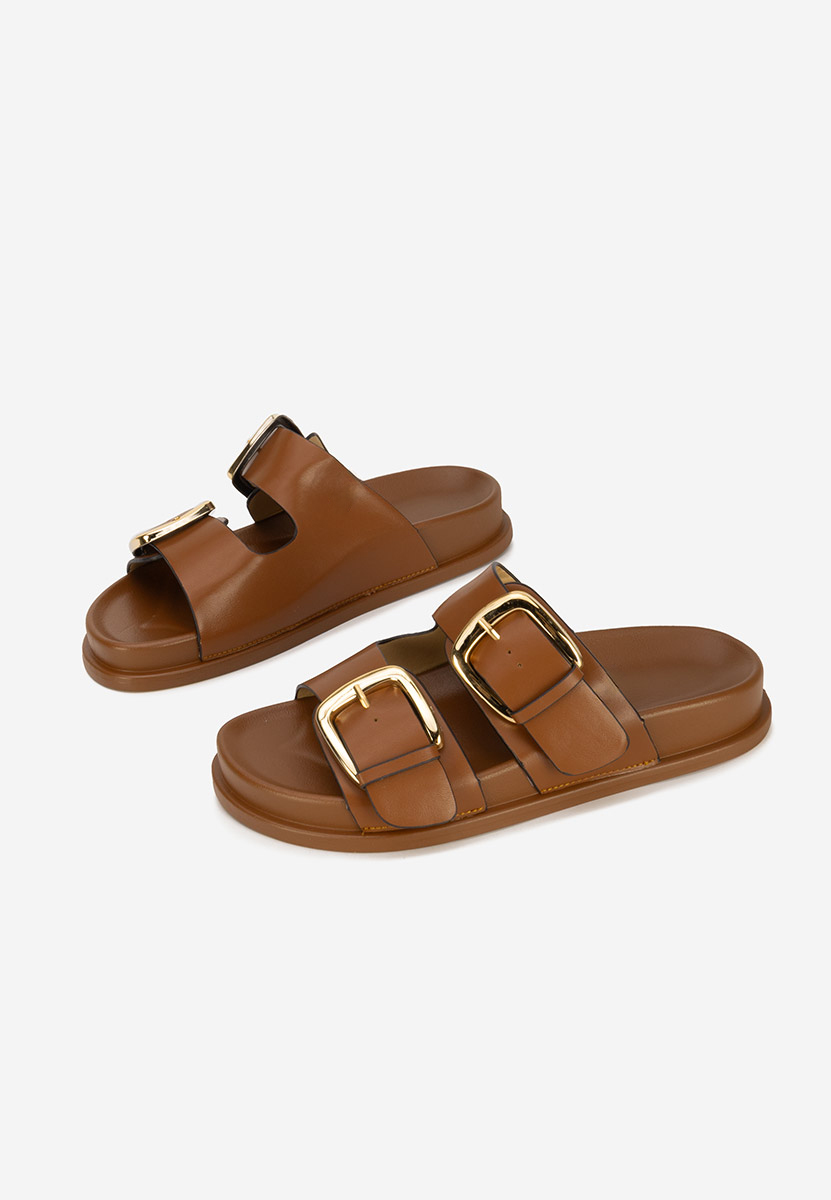 Teodia camel női papucs