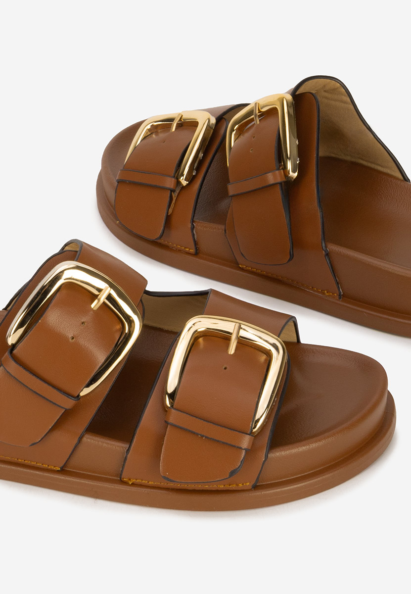 Teodia camel női papucs