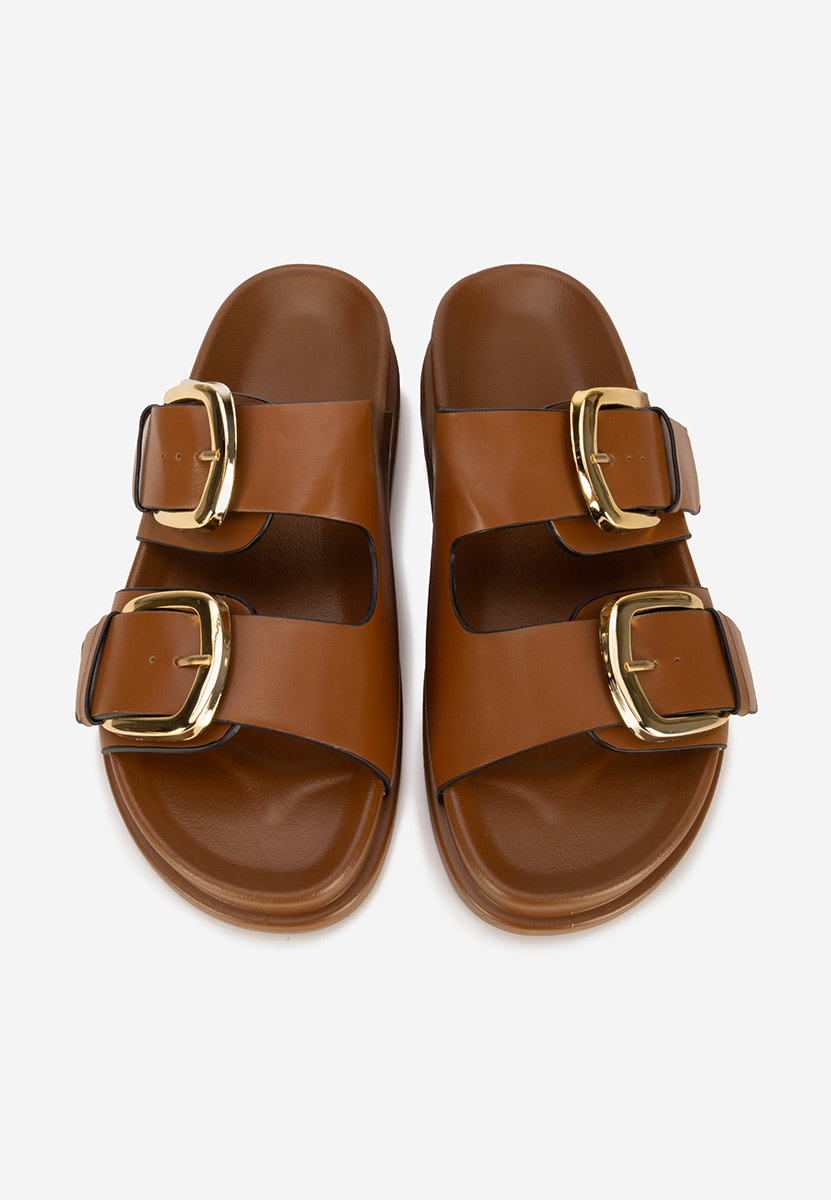 Teodia camel női papucs