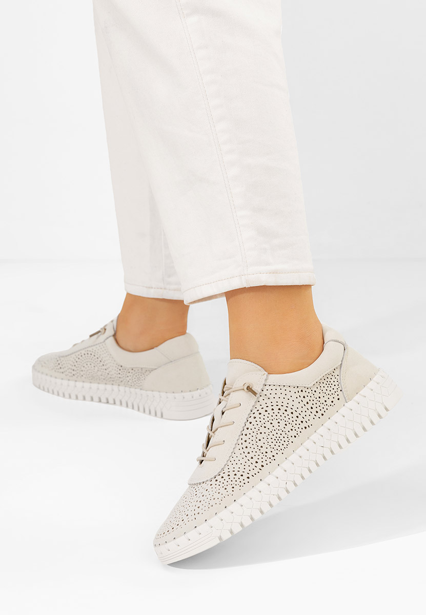 Fidonia bézs női bőr sneaker