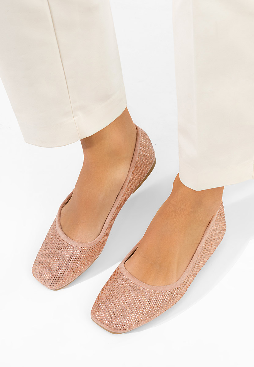 Jeffery rózsaszín elegáns balerina 