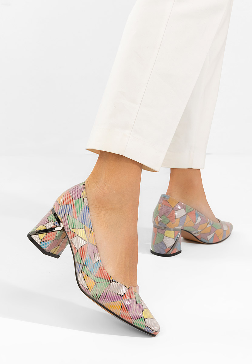 Esperanta sokszínü bőr félcipő