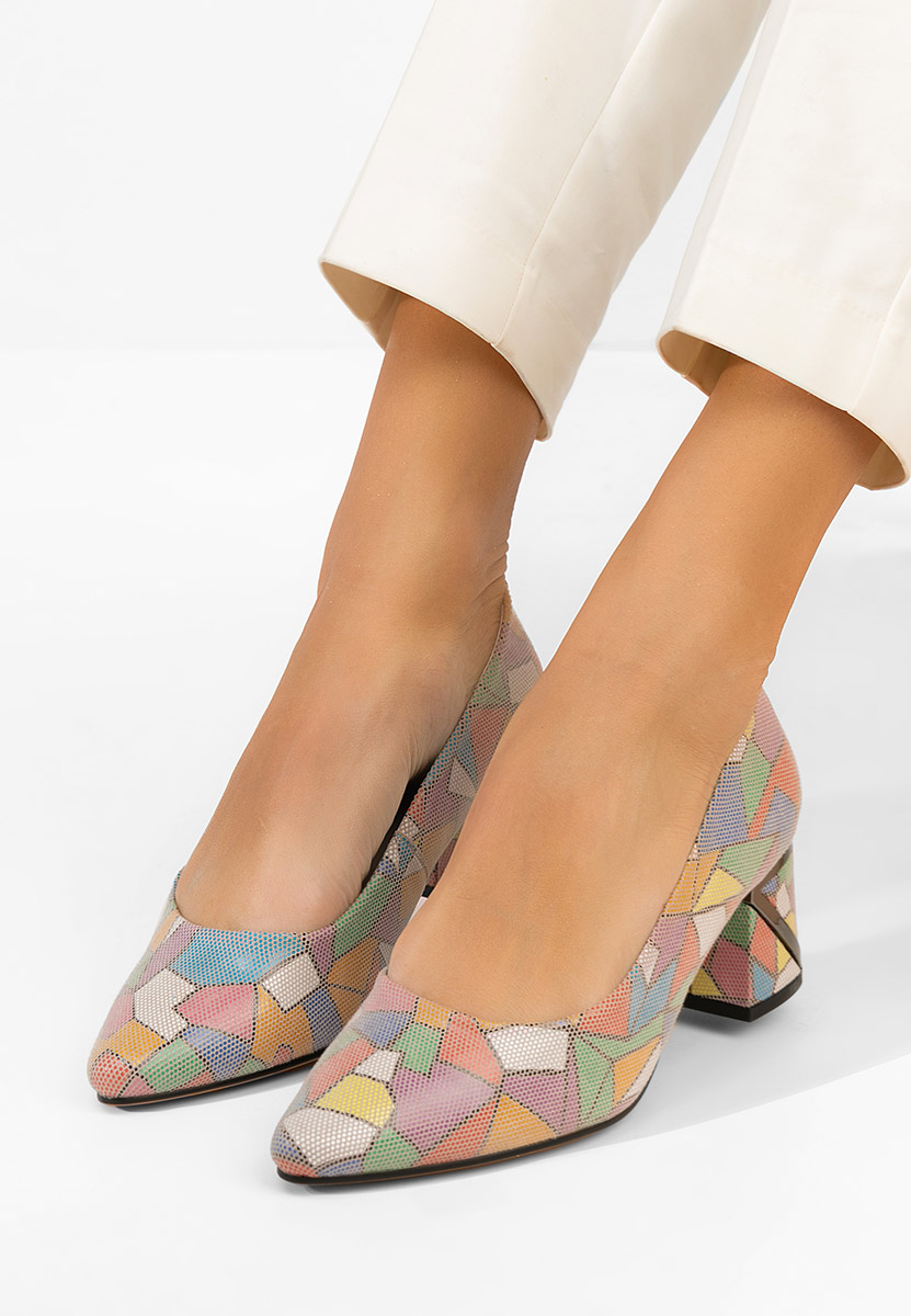 Esperanta sokszínü bőr félcipő