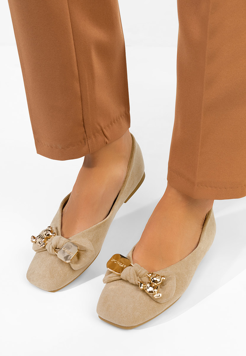 Bethania khaki női balerina