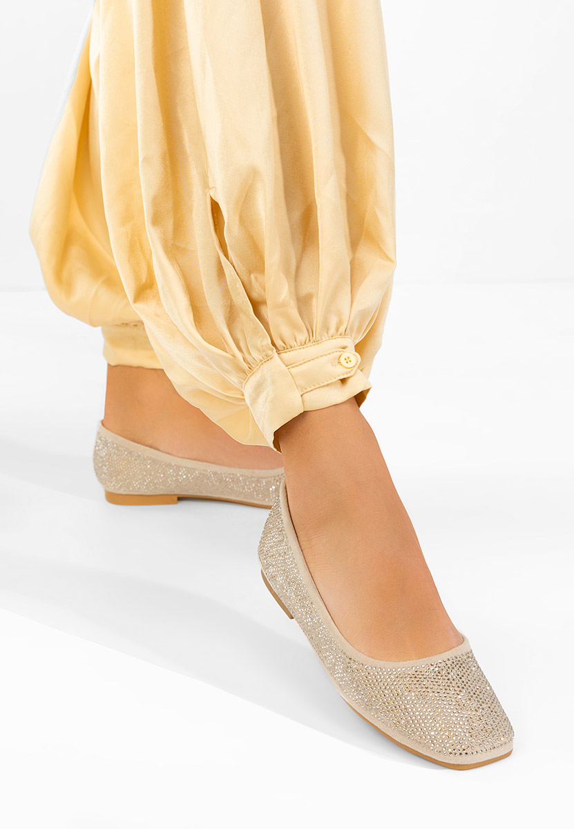Jeffery bézs elegáns balerina 