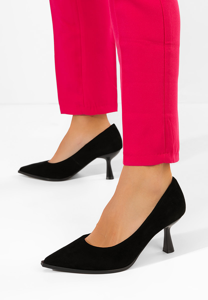 Danetta v2 fekete bőr cipő