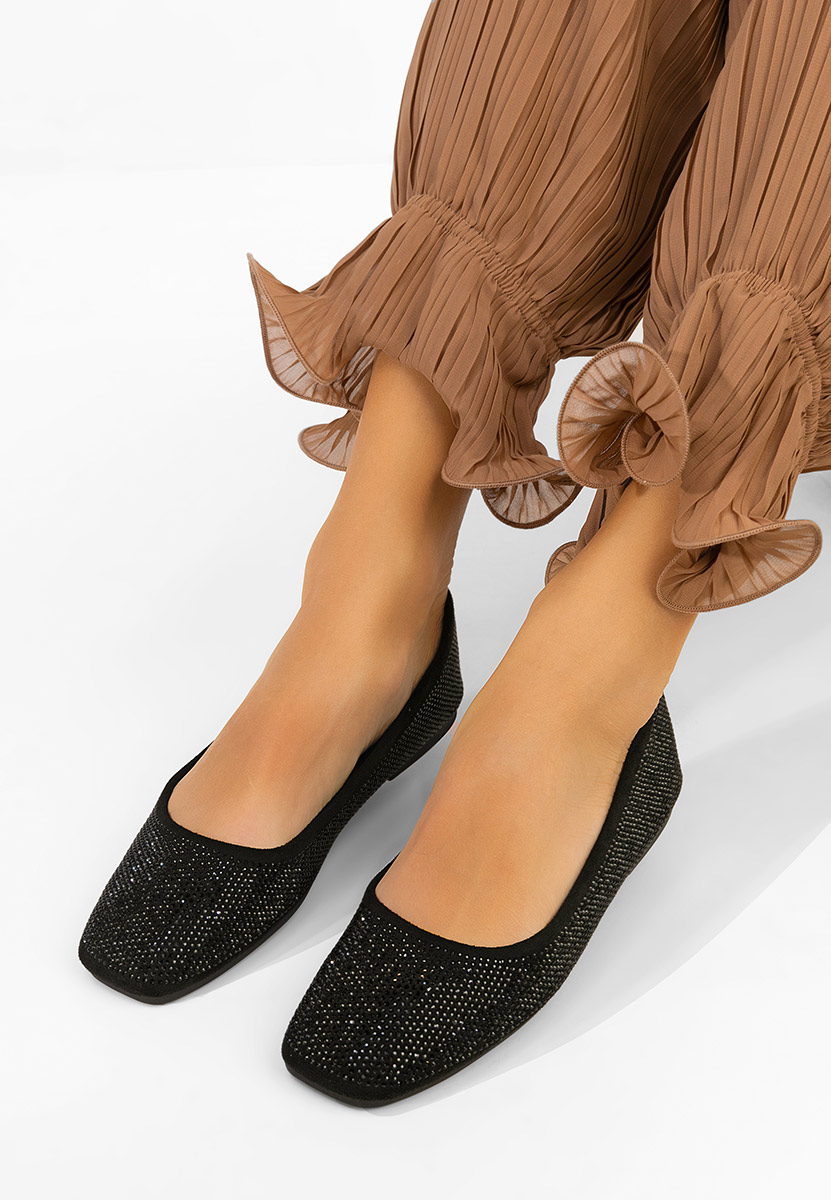 Jeffery fekete elegáns balerina 