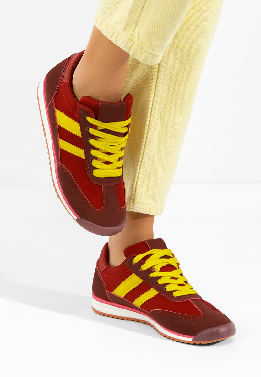 Catia borvörös női tornacipő