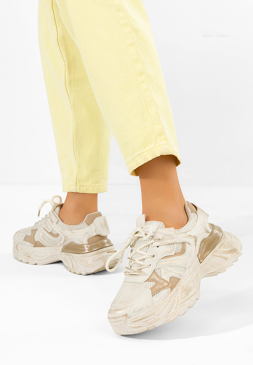 Yalda khaki telitalpú platform sneaker
