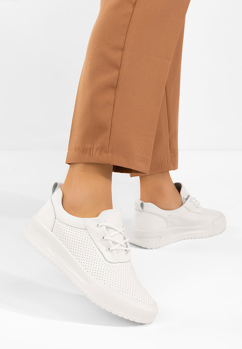 Zamiya fehér női bőr sneaker