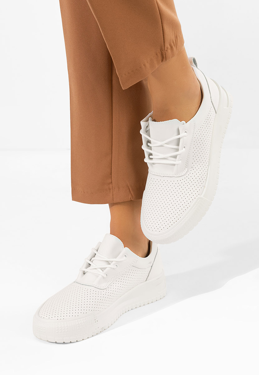 Zamiya fehér női bőr sneaker