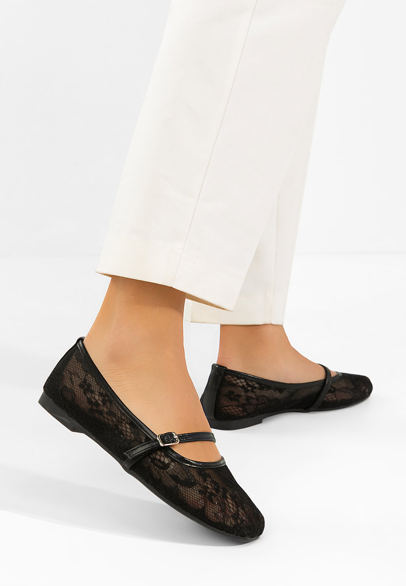 Corelay fekete balerina cipő