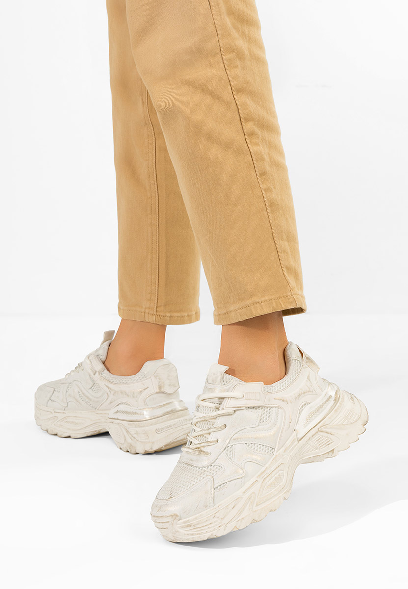 Yalda bézs telitalpú platform sneaker