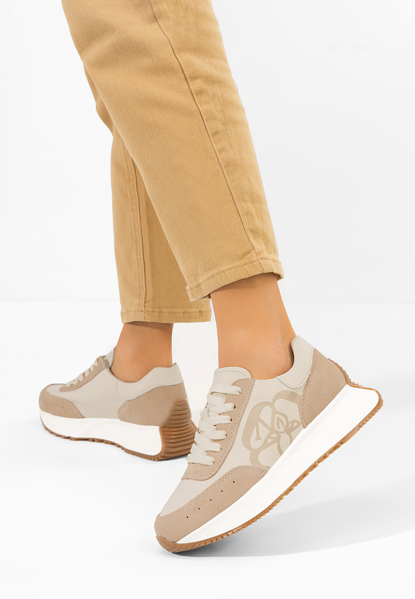 Kayara bézs női bőr sneaker
