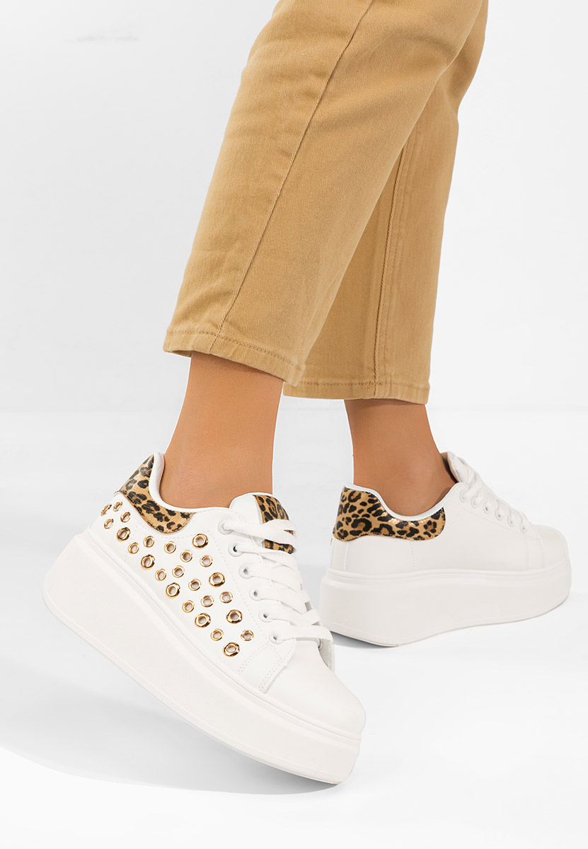 Anaya v6 fehér telitalpú platform sneaker