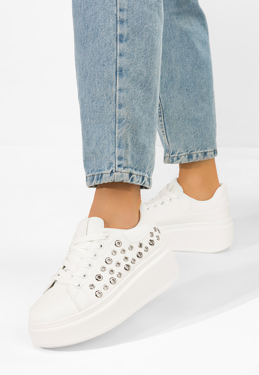Anaya fehér telitalpú platform sneaker