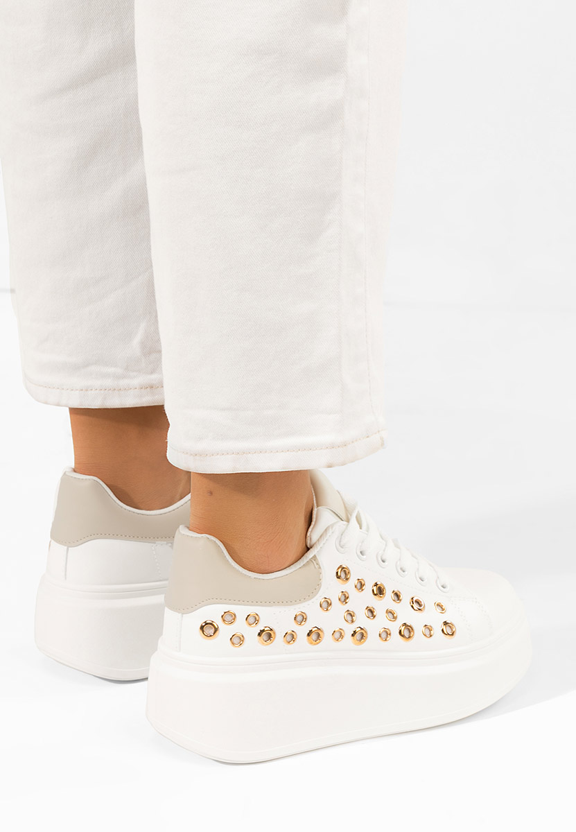 Anaya v5 fehér telitalpú platform sneaker