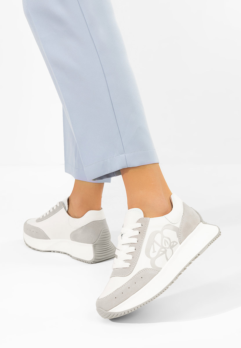 Kayara szürke női bőr sneaker