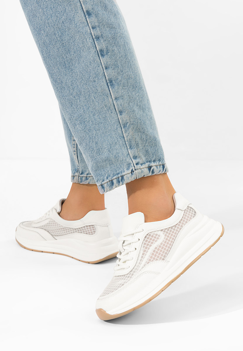 Luelia fehér női bőr sneaker