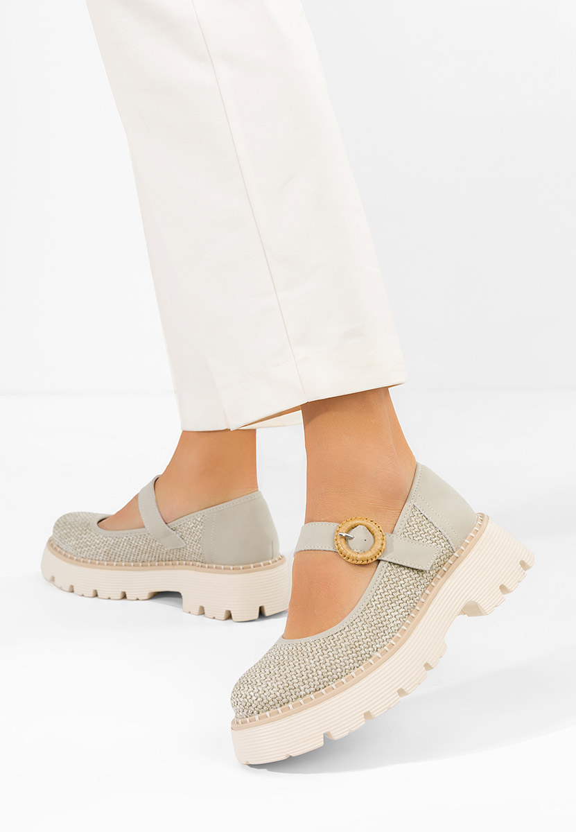 Vamya zöld bőr cipő