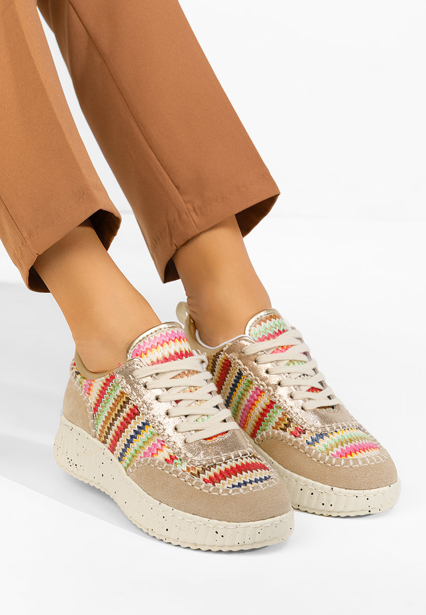 Aidania sokszínü női bőr sneaker